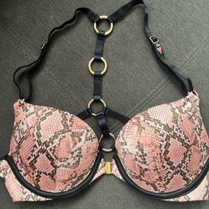 Victoria’s Secret Very Sexy Front Hook Snake Print Push Up Bra